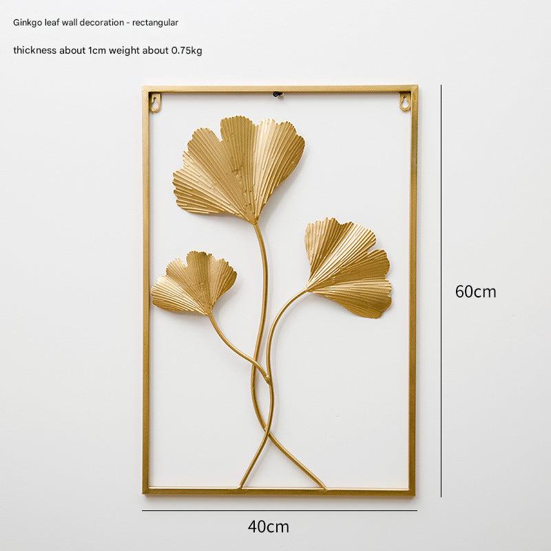 Elegant leaf design wall décor