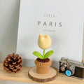 B Style Yellow Tulip Potted Plant