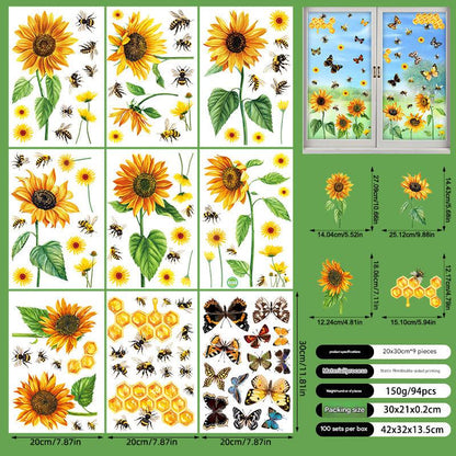 Spring Floral Window Sticker Image 1