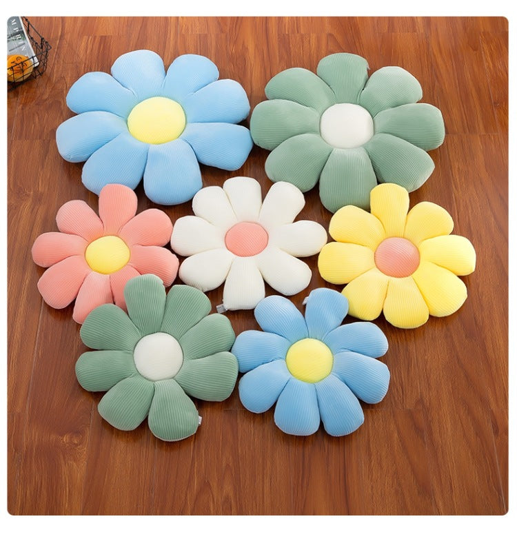 daisy plush pillow