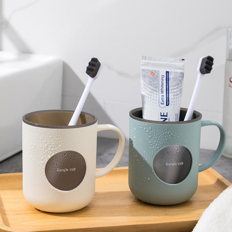 Toothbrush organizer for couples' bathroom
