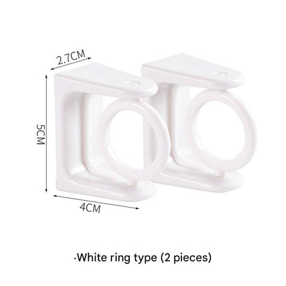 Stylish curtain rod in living room