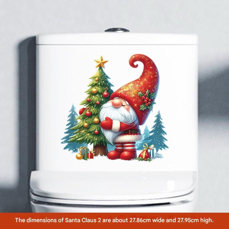 Holiday bathroom decor sticker