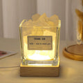 6*6 Square Cup White Crystal + USB Base