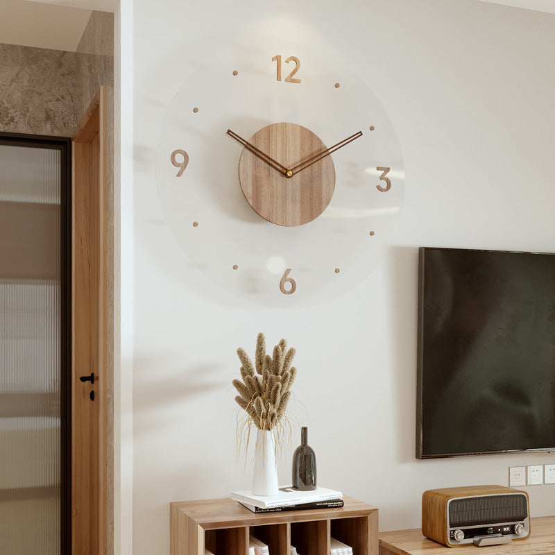 Tempered Glass Clock Front View Image 2