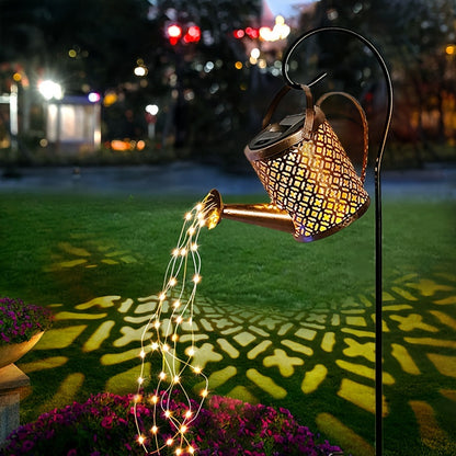 Solar garden light with ambiance