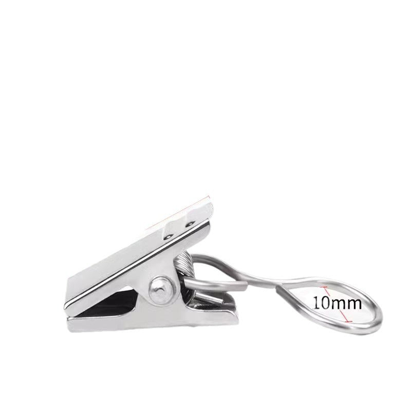 Modern curtain clip in use