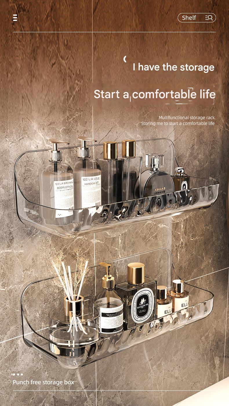 Bathroom storage organizer with no drilling image 2